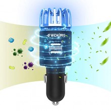 Car Air Purifier Ionizer, 12V Plug-in Car Air Freshener Gadgets(Black)